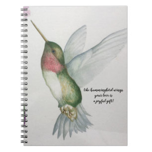 Joful Gift Hummingbird Wings Mütter Day Notebook Notizblock