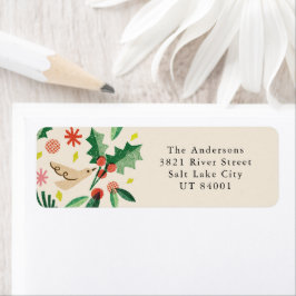 Joful Woodland Christmas Return Address Label