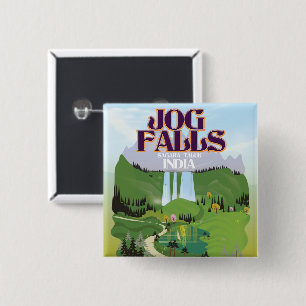 Jog Falls, Jog Falls, Sagara taluk von Karnataka Button
