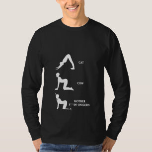 Joga Cat Cow Einhornpilates Übung T-Shirt