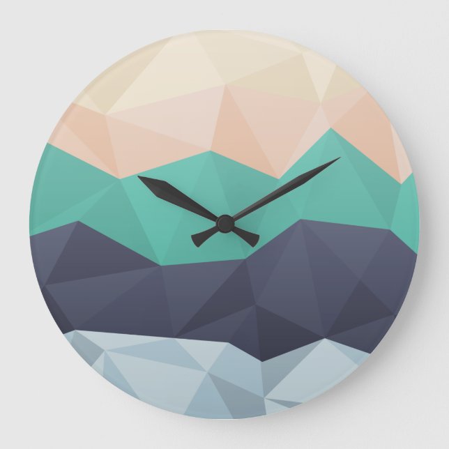 Jogakbo Clock Große Wanduhr (Vorderseite)