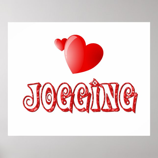 Joggen Hearts Poster (Vorne)