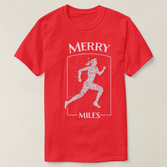 Joggen Jogger Weihnachtsmannmütze Weihnachtszeit l T-Shirt (Design vorne)