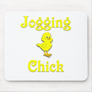 Joggen-Küken Mousepad