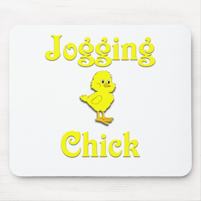 Joggen-Küken Mousepad (Vorne)