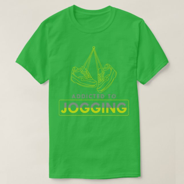 Joggen mit Schuhen T-Shirt (Design vorne)