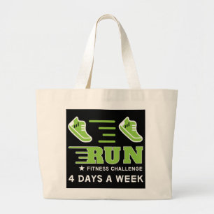 Joggen Motivierend Support Tasse-Throw-Pil anschli Jumbo Stoffbeutel