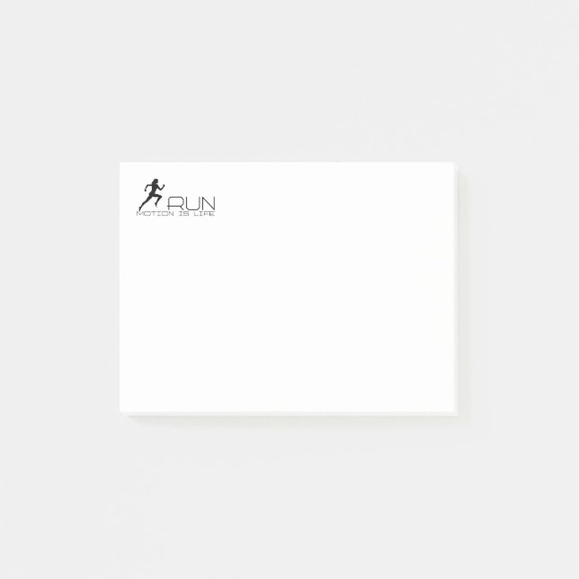 Joggen Post-it Klebezettel (Vorderseite)