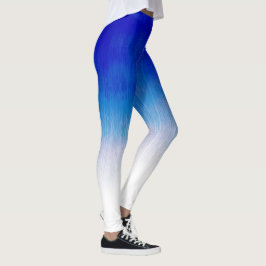 Joggen Royal Blue Ice Rain Design Leggings