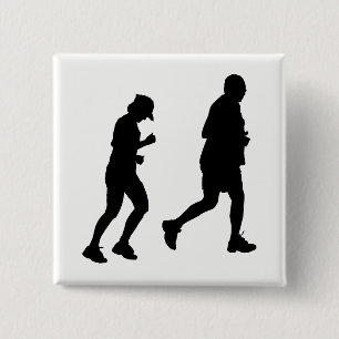 Joggen Silhouette Button