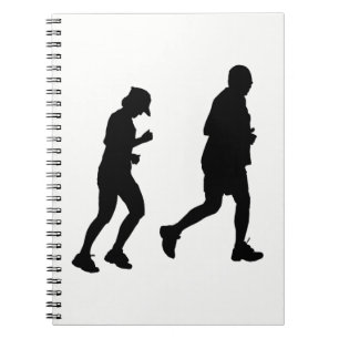 Joggen Silhouette Notizblock