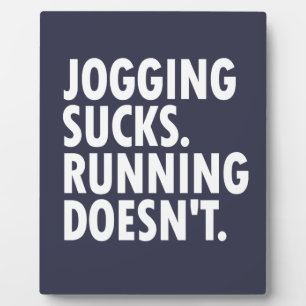 Joggen Sind zum Kotzen. Lauf nicht. Fotoplatte