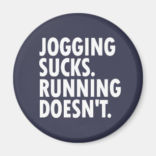 Joggen Sind zum Kotzen. Lauf nicht. Magnet