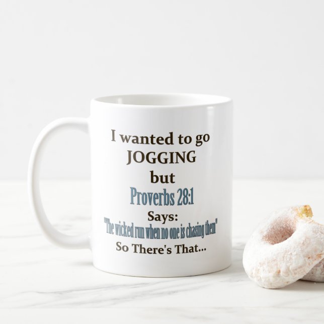 Joggen Spaß Kaffeetasse (Mit Donut)