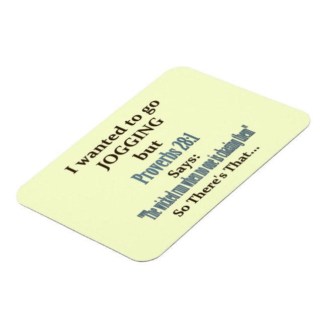 Joggen Spaß Magnet (Linke Seite)