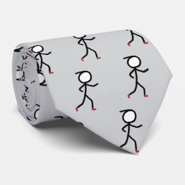 Joggen Stickman Krawatte