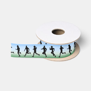 Joggen und laufendes Band Satinband