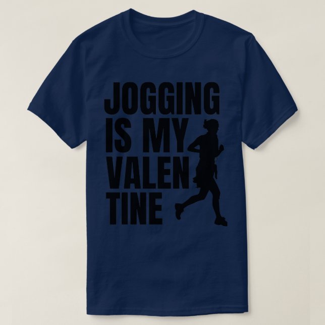 Joggen Valentinex27s Day Jogger Sport Fitness Gif T-Shirt (Design vorne)
