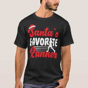 Joggen Weihnachten als Favorit T-Shirt