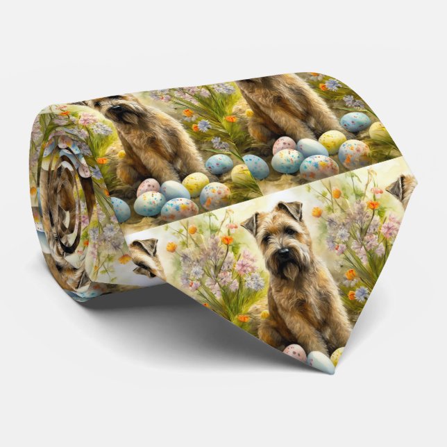 Jogger-Hund mit Ostereiern Krawatte (Gerollt)