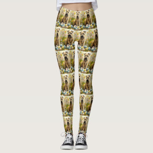 Jogger-Hund mit Ostereiern Leggings