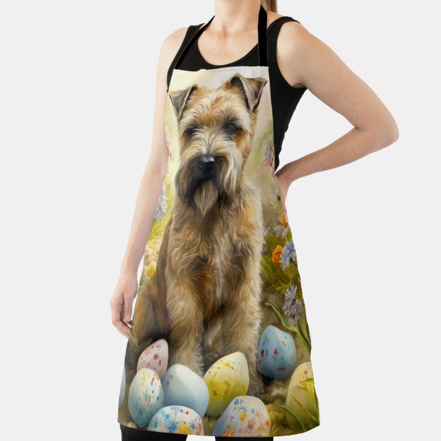 Jogger-Hund mit Ostereiern Schürze (InSitu)