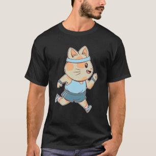 Jogging Katze T-Shirt