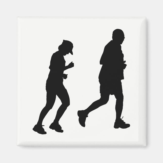 Jogging-Silhouette Magnet (Vorne)