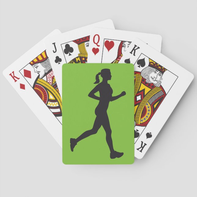 jogging woman spielkarten (Rückseite)
