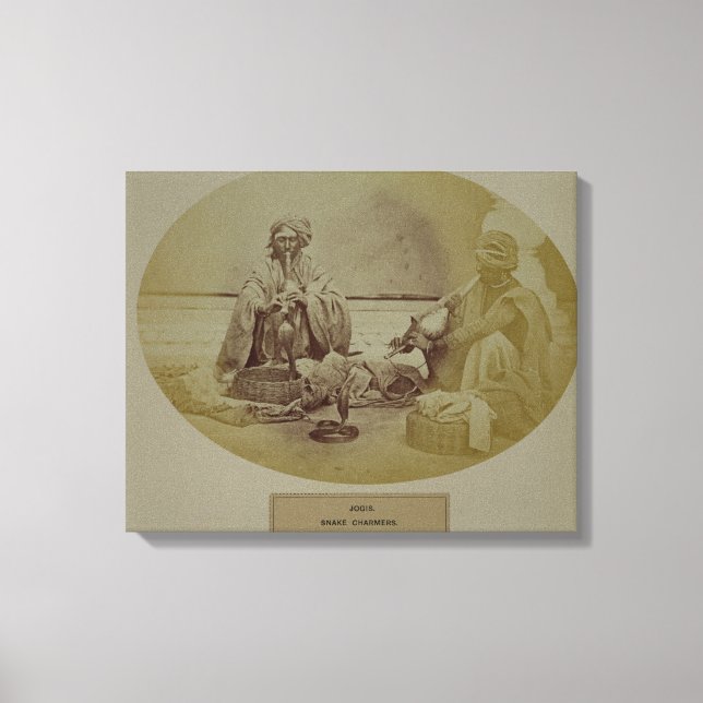 Jogis oder Schlangenwirte, Hindus in der unteren K Leinwanddruck (Vorderseite)