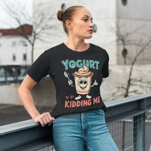 Jogurt, um mich zu kidden - Funny Yogurt Pun Tri-Blend Shirt