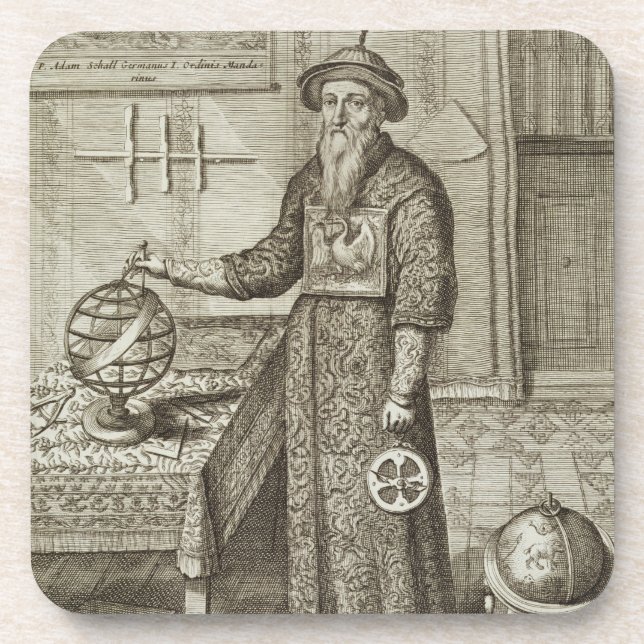 Johann Adam Schall von Bell (1591-1666) von 'Chin Getränkeuntersetzer (Vorderseite)