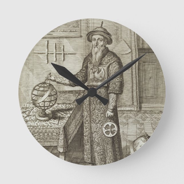 Johann Adam Schall von Bell (1591-1666) von 'Chin Runde Wanduhr (Vorderseite)