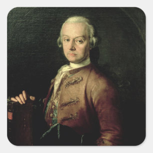 Johann Georg Leopold Mozart Quadratischer Aufkleber