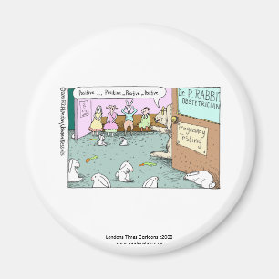 johann_rabbit, Londons Times Cartoon c2008www.... Magnet
