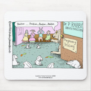 johann_rabbit, Londons Times Cartoon c2008www.... Mousepad