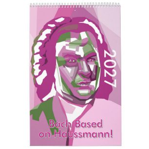 Johann Sebastian Bach 2027, ein moderner Komponist Kalender