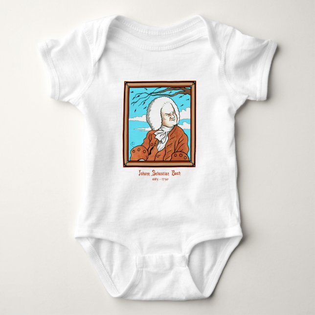 Johann Sebastian Bach Baby Strampler (Vorderseite)