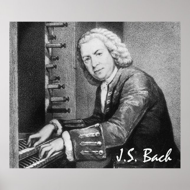 Johann Sebastian Bach Fine Art Poster (Vorne)