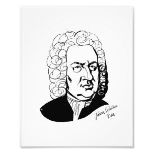 Johann Sebastian Bach Fotodruck