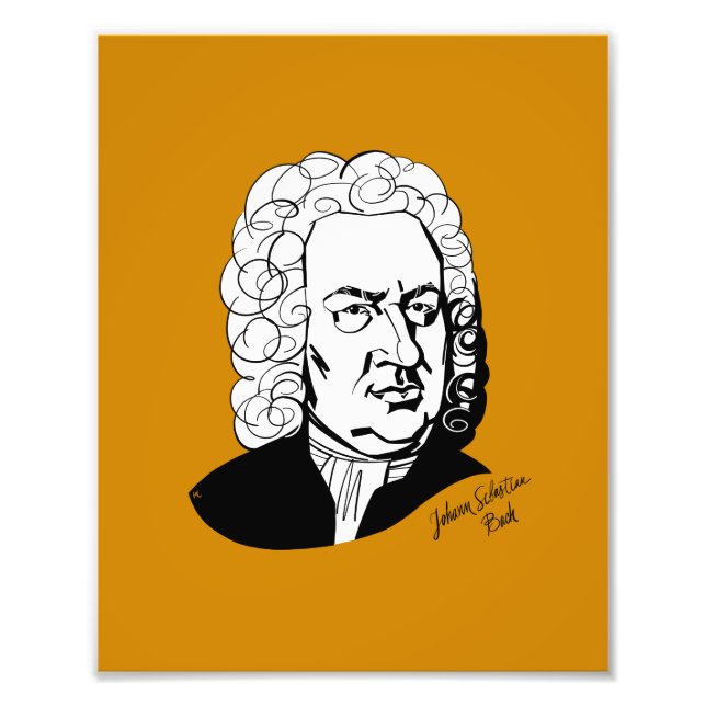 Johann Sebastian Bach Fotodruck (Vorne)