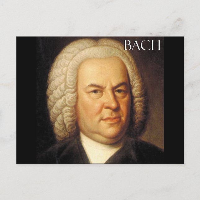 Johann Sebastian Bach Items Postkarte (Vorderseite)