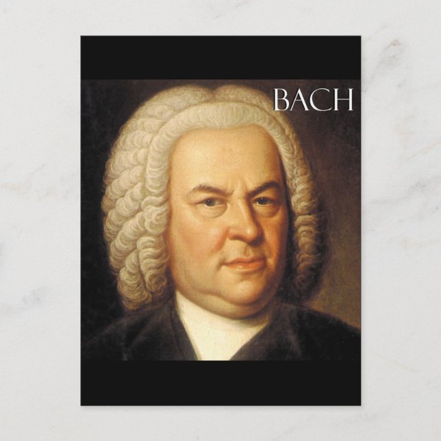 Johann Sebastian Bach Items Postkarte (Vorderseite)