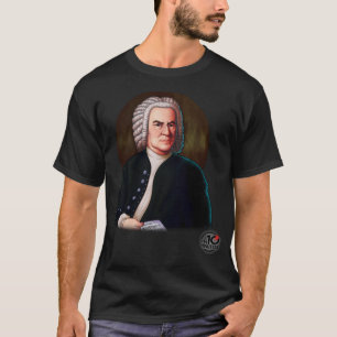 Johann Sebastian Bach + Logo en10minutos Sticker T-Shirt