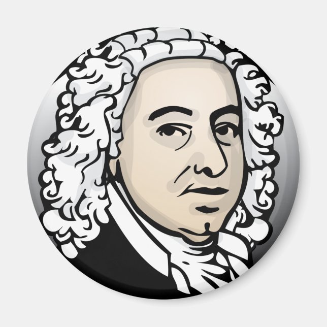 Johann Sebastian Bach Magnet (Vorne)