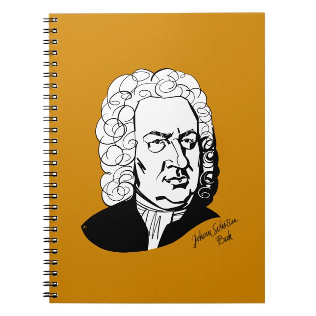 Johann Sebastian Bach Notizblock (Vorderseite)