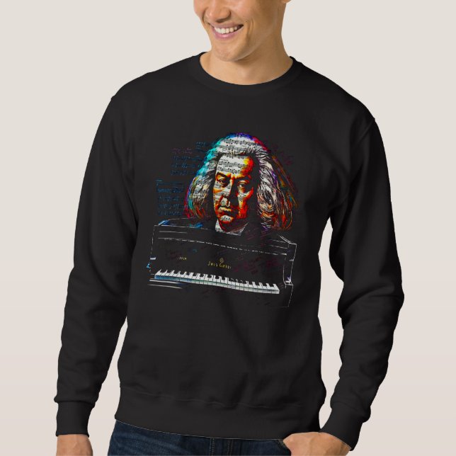 Johann Sebastian Bach Piano Sweatshirt (Vorderseite)