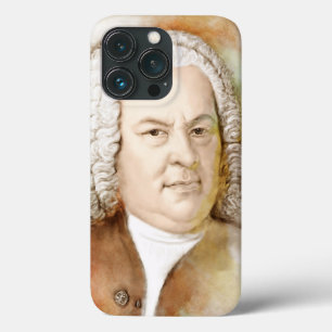 Johann Sebastian Bach Portrait in Beige Case Mate