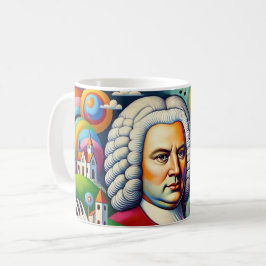 Johann Sebastian Bach: Portrait in einem modernen Kaffeetasse