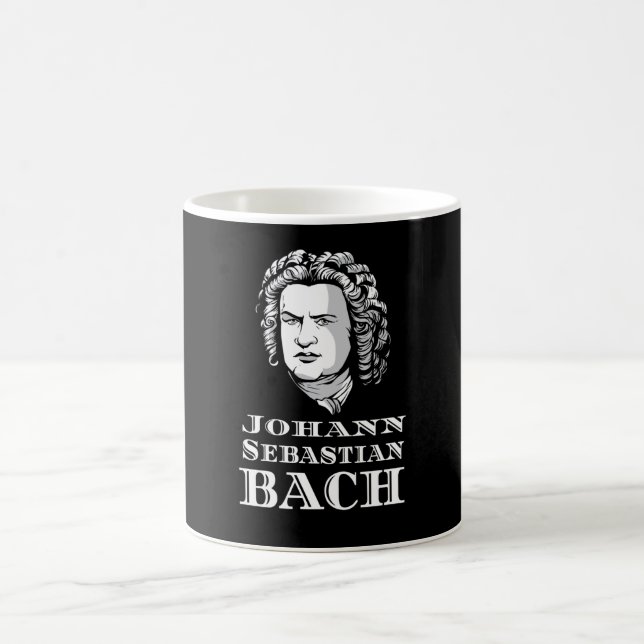 Johann Sebastian Bach Portrait Kaffeetasse (Mittel)